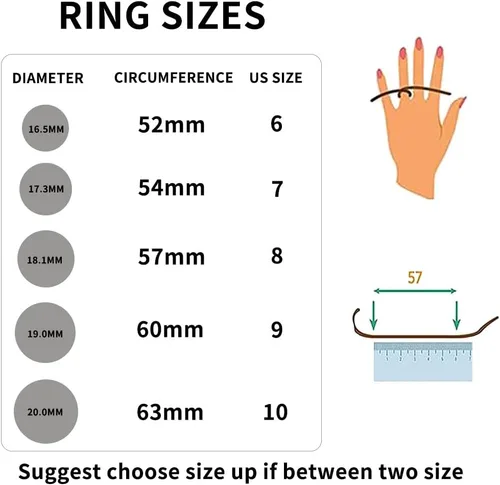Miniatura 8 de Anillos giratorios MUCAL para ansiedad 8 piezas de anillo giratorio de acero inoxidable anillo anti ansiedad anillo giratorio con luna y estrella