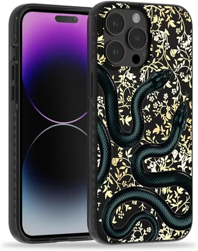 Miniatura 26 de SCORPIFY Funda para iPhone 15 Pro Max [Compatible con MagSafe] con Diseño de Estampado de Leopardo Guepardo Negro Mate, Linda Funda Magnética