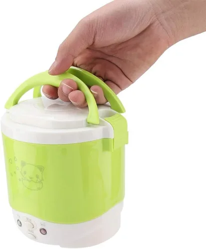Miniatura 7 de Arrocera, olla arrocera pequeña, olla arrocera de 6 tazas, olla arrocera de 1 litro, vaporera, lonchera eléctrica de 12 V para coche, vaporizador