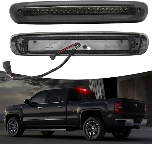 Miniatura 4 de Tercera Luz de Freno LED Compatible con Silverado Sierra 2007-2013 1500 2500 3500 1500HD 2500HD 3500HD 3ra Luz de Freno, Luz de Parada Central