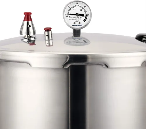 Miniatura 6 de MEASUREMAN Medidor de olla a presión de acero inoxidable, medidor de presión de presión, manómetro de vapor, dial de 2 pulgadas, montaje inferior