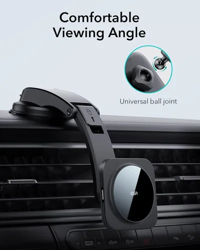 Miniatura 8 de ESR para Montura de Cargador MagSafe de Coche, Montura de Cargador de Coche Magnética Inalámbrica para Tablero, Compatible con Cargador de Coche