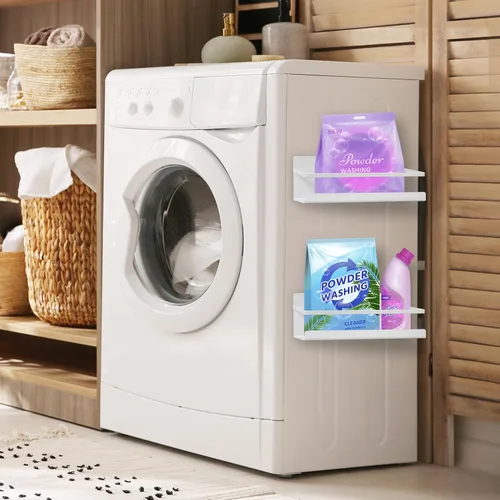 Miniatura 5 de NHZ Estante magnético para especias, refrigerador magnético para especias, estante magnético, estantes metálicos para refrigerador con imanes extra