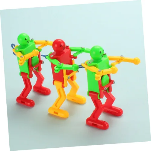 Miniatura 3 de 4 piezas de robot de baile de cuerda para adultos, diseño mecánico y material seguro, diversión portátil para juego en interiores y exteriores