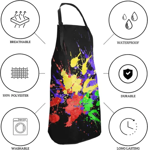Miniatura 6 de Delantal ajustable impermeable para hombres y mujeres, chef, cocina, barbacoa, parrilla