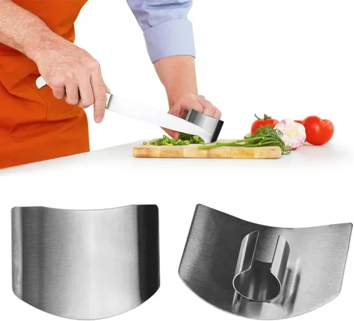 Protector de dedos de acero inoxidable, nuevo protector de dedos 2023 para cortar alimentos, herramienta de corte premium protector de dedos, 6