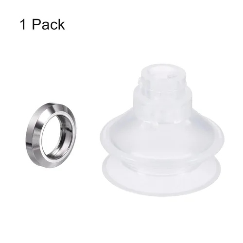 Miniatura 3 de PATIKIL Ventosa al vacío, 1 paquete de goma de silicona de 0.157 in de diámetro interior x 1.063 in de diámetro exterior neumático de fuelle