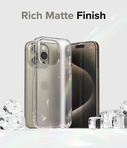 Miniatura 3 de Ringke Fusion para iPhone 15 Pro Max Funda [Resistente al Aceite y Suciedad] Tecnología Anti-Huellas Dactilares Previene Manchas Grasosas Funda