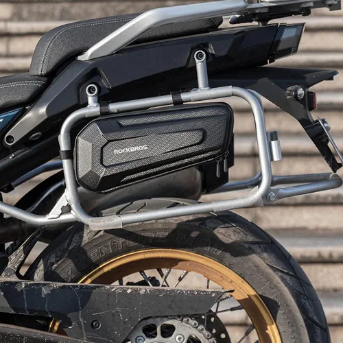 Miniatura 6 de Bolsa de motocicleta Bolsa impermeable Bolsa de motor de motocicleta de gran capacidad Práctica fácil instalación Triangular Accesorios