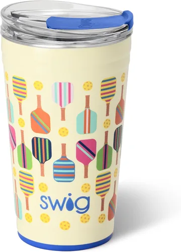 Miniatura 22 de Swig Life - Vaso de 22 oz con aislamiento térmico, vaso de café con tapa, apto para portavasos, apto para lavavajillas, acero inoxidable, taza