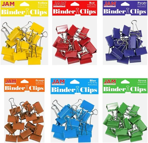 Miniatura 29 de Broches aprietapapeles JAM Paper®, Blanco