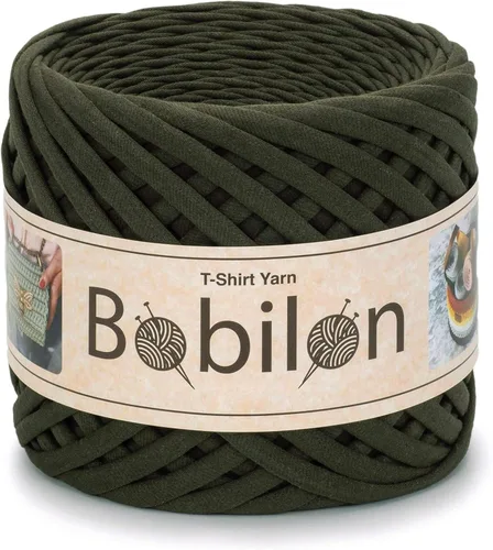 Miniatura 47 de Hilo de Camiseta de Algodón 7-9 mm (0.276-0.354 in) para Ganchillo, Tejido, Macramé, Manualidades DIY – Jersey Soft Ribbon, Fettuccini Zpagetti
