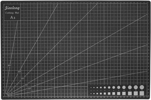 Miniatura 14 de HARFINGTON Alfombrilla de corte autorreparable A5 de 9 x 6 pulgadas, tabla de cortar de doble cara para manualidades, trabajo de arte, corte