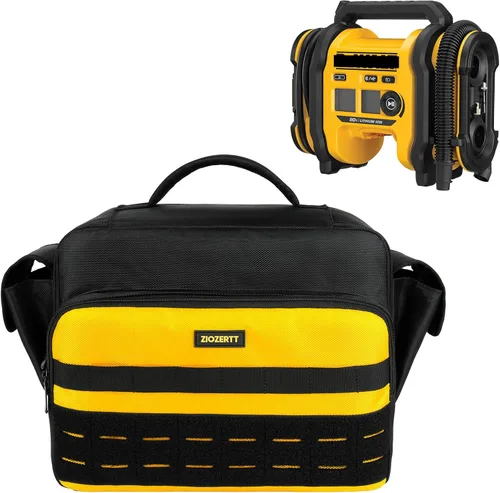 Bolsa de compresor de aire compatible con el inflador de neumáticos DEWALT 20V Max (DCC020IB), funda de inflador portátil compatible con