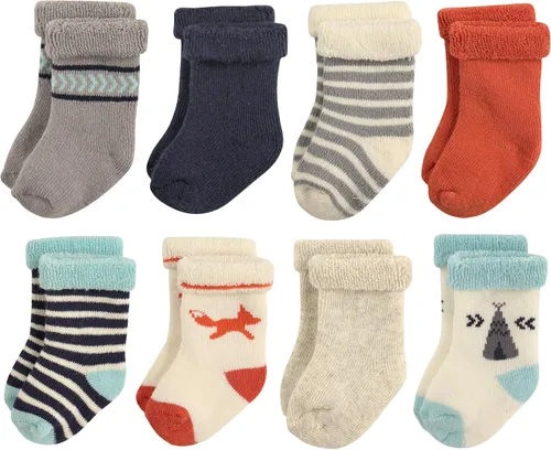Miniatura 60 de Hudson Baby - Calcetines de algodón para bebés recién nacidos y Terry para niñas bebés