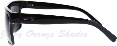 Miniatura 5 de JuicyOrange KUSH - Gafas de sol para hombre, montura cuadrada plana, lente negra oscura, 5 5/8 pulgadas (5.630 in) de ancho x 2 pulgadas de alto
