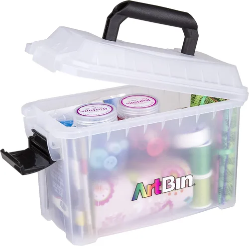 Miniatura 5 de ArtBin 6815AG Mini Sidekick Estuche de transporte, organizador portátil de arte y manualidades con asa, [1] estuche de almacenamiento de plástico