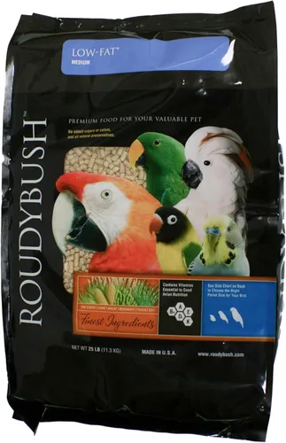 Miniatura 10 de RoudyBush Alimento bajo en grasa para pájaros y pollitos adultos, comida diaria para aves, pellets hechos con maíz, trigo y soja, pellets bajos