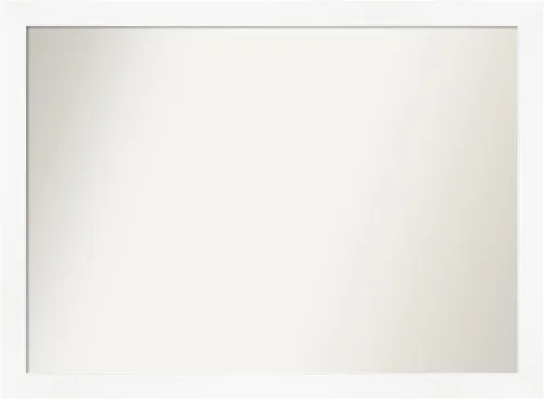 Miniatura 23 de Amanti Art Espejo de pared blanco de 30 x 42 pulgadas, espejo de baño rectangular blanco para decoración de pared de sala de estar, marco Parlor