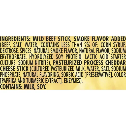 Miniatura 9 de Slim Jim Palito de carne de res y queso suave, 3 onzas, 18