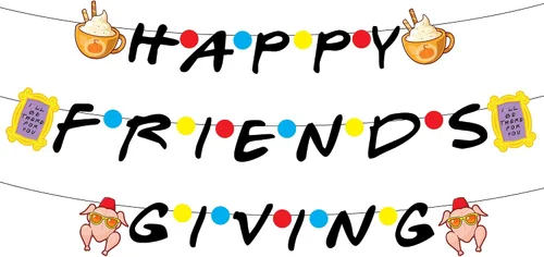 KatchOn, Cartel de regalo de amigos felices – grande de 10 pies, sin bricolaje | Decoraciones de amigos para fiestas de regalos de amigos felices |