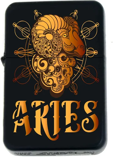 Miniatura 27 de Signos del zodiaco, símbolos del horóscopo, colección de iconos de astrología, infinito negro mate a prueba de viento, encendedores (Virgo) - Regalo