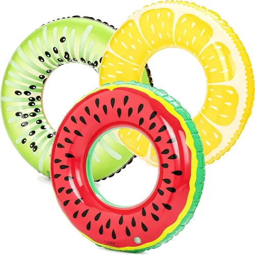Miniatura 10 de Luau - Flotadores de piscina hawaianos - Tubos inflables para adultos, tubo inflable para piscina, anillo de natación para decoración de fiesta