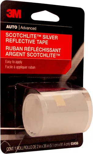 Cinta reflectante Scotchlite 3M 2 x 36 in, color plata