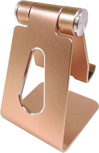 Miniatura 6 de Soporte ajustable de aluminio multiángulo para teléfono y tableta, base antideslizante, estación de carga para escritorio, cama, cocina, oficina