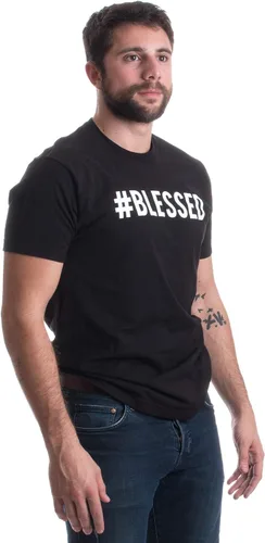 Miniatura 2 de #Blessed Christian Humor, Humble Hash Tag Twitter Good Life Camiseta unisex