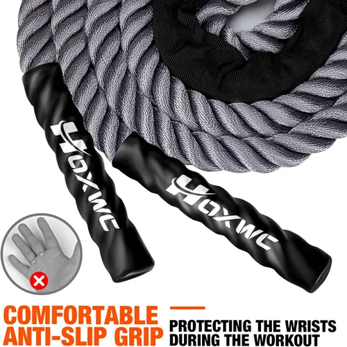 Miniatura 8 de HOXWC Cuerda de Saltar, Cuerda de Saltar con Peso para Fitness, Cuerdas de Saltar Pesadas para Hombres Mujeres Niños, Set de Equipo de Entrenamiento