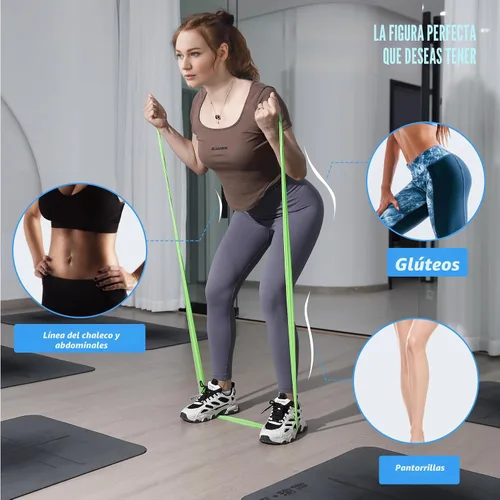 Miniatura 2 de Bandas de resistencia para entrenamiento, bandas de terapia física, bandas elásticas sin látex y bandas de ejercicio para estiramiento, adecuadas