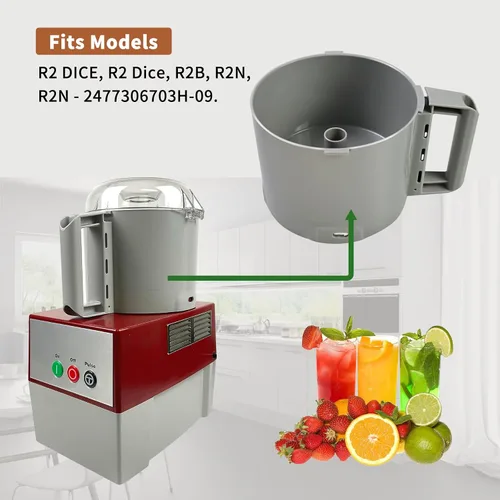 Miniatura 3 de 112204S - Procesador de alimentos gris Bowl de 3 cuartos de galón compatible con Robot Coupe R2 3L Gb,R2 DICE, R2 Dice, R2B, R2N