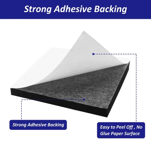 Miniatura 3 de Foam Padding Sheets with Adhesive Backing - Self Stick Neoprene Insulation Foam,4 PCS 1/2 Inch Thick X 4 Inch Long X 4 Inch Wide - Closed Cell Foam