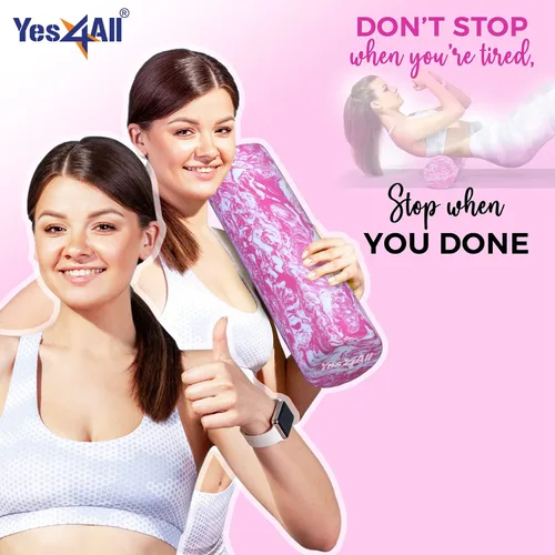 Miniatura 5 de Yes4All Rodillo de espuma EVA firme para la espalda - Rodillo redondo para la espalda para ejercicio, yoga y pilates 12/18/24/36 pulgadas Unicornio