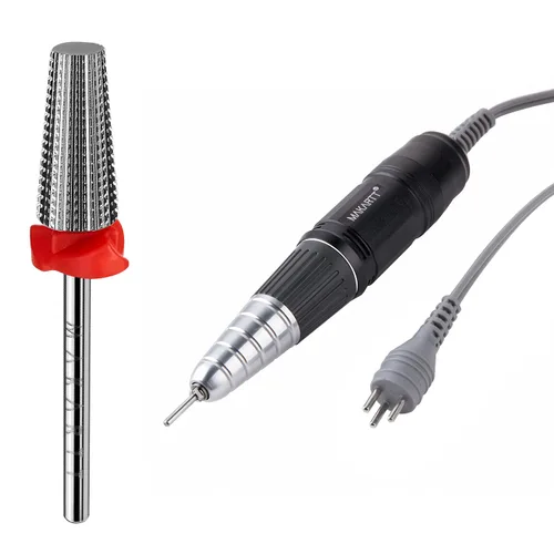 Makartt Taladro de uñas para máquina Up200, paquete de lima eléctrico profesional con brocas de uñas 5 en 1, brocas cónicas de carburo de tungsteno,