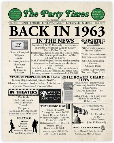 Miniatura 63 de Póster de cumpleaños 96 sin marco, periódico Back In 1930, regalos de feliz cumpleaños 96 para hombres y mujeres, vintage, retro, nacido en 1930