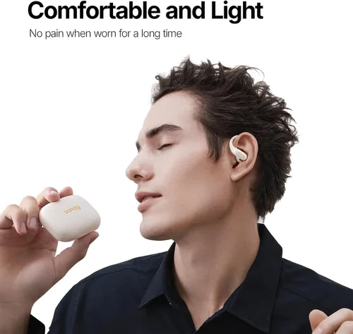 Miniatura 4 de Sanag Auriculares inalámbricos Bluetooth 5.3 con micrófono ENC, los mejores auriculares ligeros de conducción de aire, sonido estéreo de alta