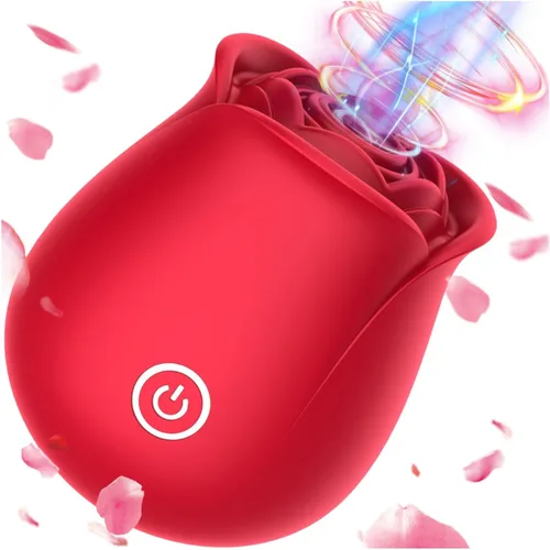 Yume Rose Toy - Estimulador de clítoris para mujeres, 10 modos de succión y vibración, recargable, silicona suave, silencioso, discreto, juguete