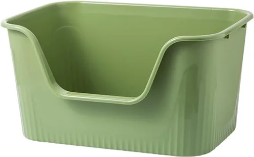 Miniatura 5 de Caja de Arena Extra Grande con Lados Altos 25.27" L x 17.83" A x 13.11" Al, Anti-Salpicaduras, Ensamblaje Sin Herramientas, Caja de Arena para Gris