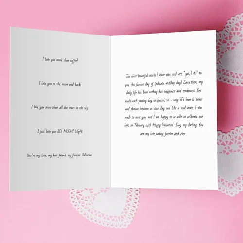 Miniatura 6 de Tarjetas de felicitación y sobres grandes para el día de San Valentín "A Big Hug" – 8.5 x 11 pulgadas, tarjeta de San Valentín de tamaño grande
