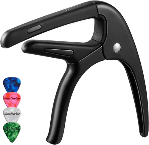 Miniatura 11 de Cejilla de guitarra para guitarra eléctrica acústica (negro Cpao)