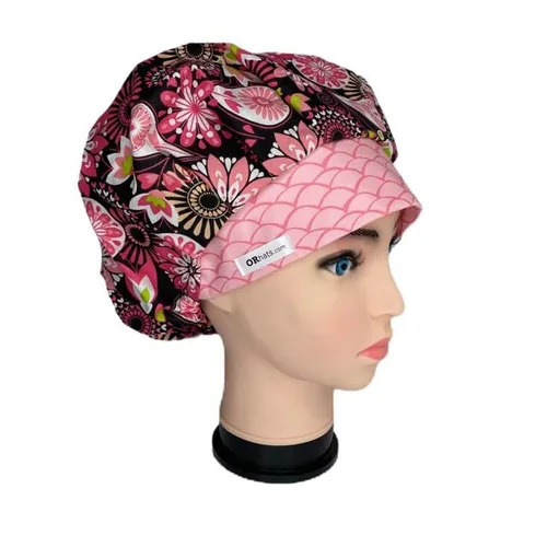 Miniatura 2 de Bouffant Scrub Cap Twist of Lime Scrub Hat OR Hats Womens Scrub Caps