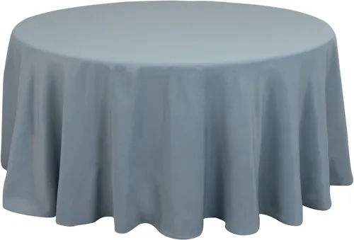 Miniatura 4 de Balsa Circle Manteles redondos color beige de 120 pulgadas de tela de alta calidad, manteles de tela para bodas, fiestas, recepción, banquetes