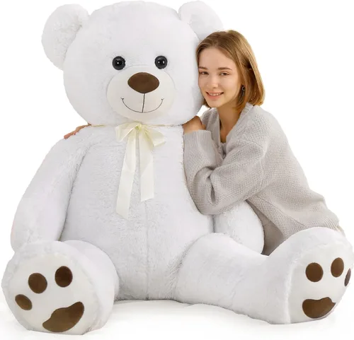 Miniatura 19 de Tezituor Oso de Peluche Marrón Beige de 24 Pulgadas - Juguetes de Oso de Peluche para Niños y Niñas