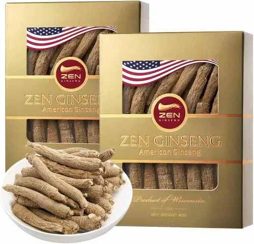 Miniatura 9 de Zen Ginseng American Wisconsin Ginseng - Raíz pequeña y larga, Panax Quinquefolio de calidad premium, aumenta la inmunidad y la energía para hombres