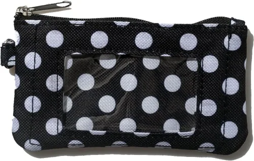 Miniatura 11 de DQL Cartera con tarjetero con estampado de estrellas y cordón, cartera pequeña para tarjetas de crédito para mujer, llavero