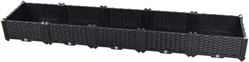 Miniatura 34 de Hershii Kits de cama elevada de jardín, contenedores rectangulares de plástico para plantas profundas, para interiores y exteriores, verduras, Blanco