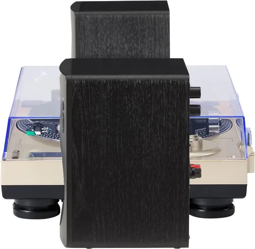 Miniatura 16 de Crosley KT100BT-CP - Sistema estéreo de tocadiscos Bluetooth con altavoces, champán