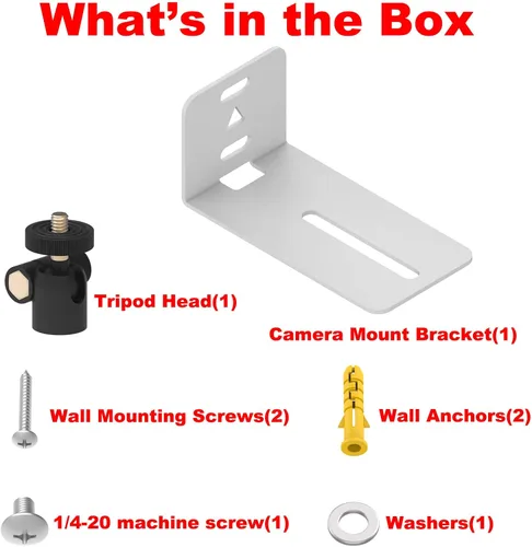 Miniatura 7 de Soportes de montaje en pared universales para cámara Wyze Pan V2, V3 y otras cámaras de interior, soportes de pared para cámaras pequeñas de casa